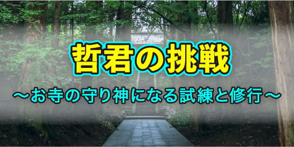 哲君の挑戦~お寺の守り神になる試練と修行~
