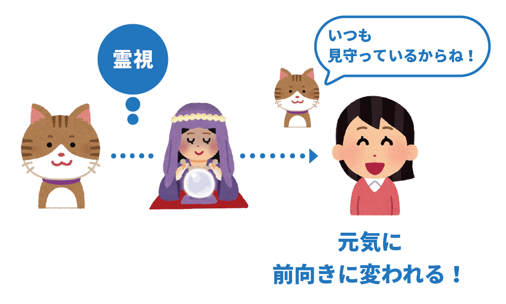 図解:ペットの霊視