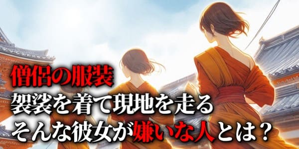 僧侶の服装：袈裟を着て現地を走る　そんな彼女が嫌いな人とは？
