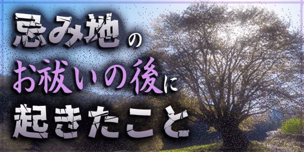 忌み地のお祓いの後に起きたこと